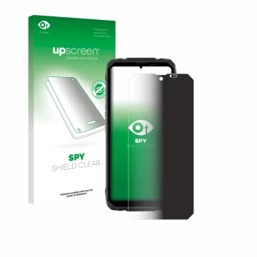 Front side of a product packaging with the brand logo upscreen. Next to it is the device Blackview Rock 1 shown with the corre