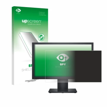Front side of a product packaging with the brand logo upscreen. Next to it is the device Dell E1920H shown with the correspond