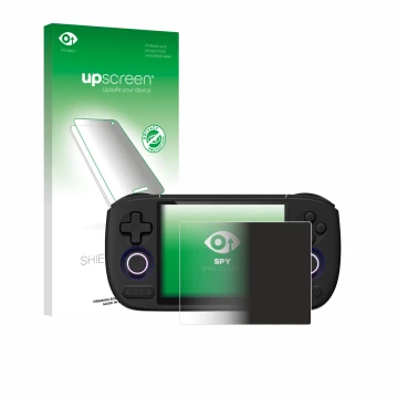 Front side of a product packaging with the brand logo upscreen. Next to it is the device Ayaneo Pocket Air Mini shown with the