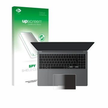 Front side of a product packaging with the brand logo upscreen. Next to it is the device Samsung Galaxy Book5 Pro 16
