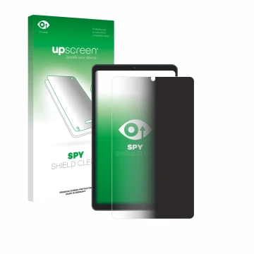 Front side of a product packaging with the brand logo upscreen. Next to it is the device Chuwi AuPad Mini shown with the corre
