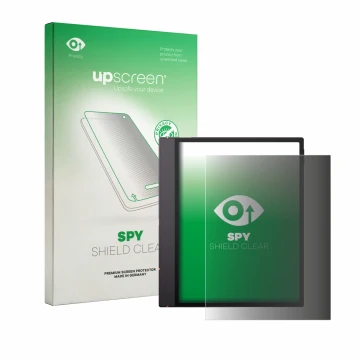 Front side of a product packaging with the brand logo upscreen. Next to it is the device Boox Note Air 6 C shown with the corr