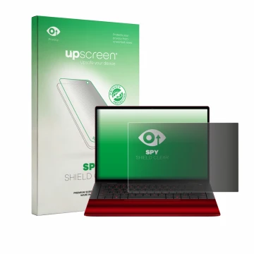 Front side of a product packaging with the brand logo upscreen. Next to it is the device HP Scuderia Ferrari Notebook shown wi