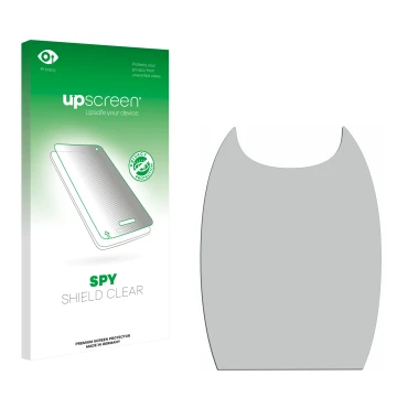 Front side of a product packaging with the brand logo upscreen. Next to it is the corresponding screen protector.