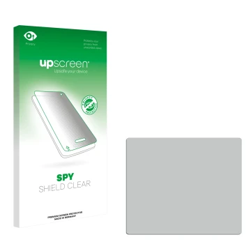 Front side of a product packaging with the brand logo upscreen. Next to it is the corresponding screen protector.
