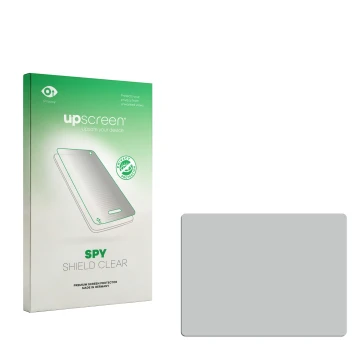 Front side of a product packaging with the brand logo upscreen. Next to it is the corresponding screen protector.