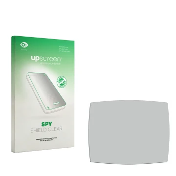 Front side of a product packaging with the brand logo upscreen. Next to it is the corresponding screen protector.