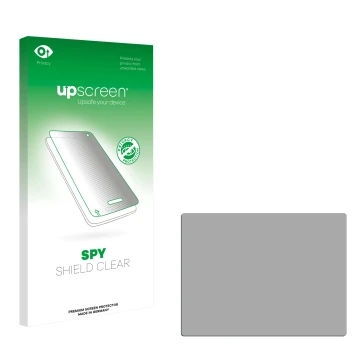 Front side of a product packaging with the brand logo upscreen. Next to it is the corresponding screen protector.