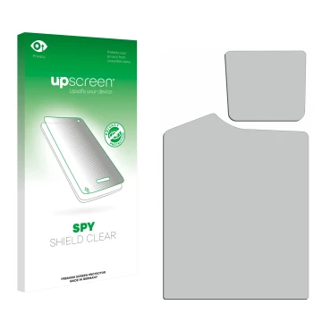 Front side of a product packaging with the brand logo upscreen. Next to it is the corresponding screen protector.