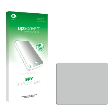 Front side of a product packaging with the brand logo upscreen. Next to it is the corresponding screen protector.