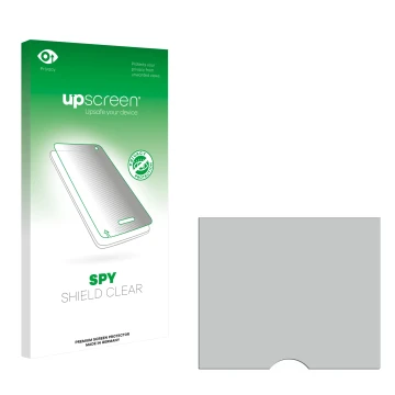 Front side of a product packaging with the brand logo upscreen. Next to it is the corresponding screen protector.