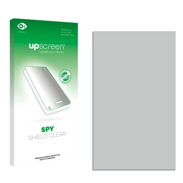 Front side of a product packaging with the brand logo upscreen. Next to it is the corresponding screen protector.