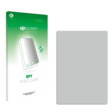 Front side of a product packaging with the brand logo upscreen. Next to it is the corresponding screen protector.