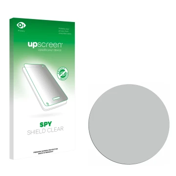 Front side of a product packaging with the brand logo upscreen. Next to it is the corresponding screen protector.