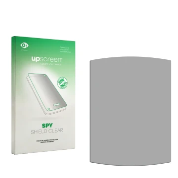 Front side of a product packaging with the brand logo upscreen. Next to it is the corresponding screen protector.