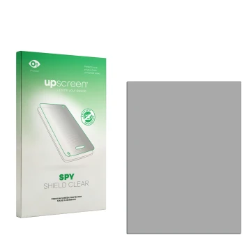 Front side of a product packaging with the brand logo upscreen. Next to it is the corresponding screen protector.