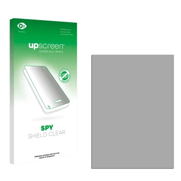 Front side of a product packaging with the brand logo upscreen. Next to it is the corresponding screen protector.