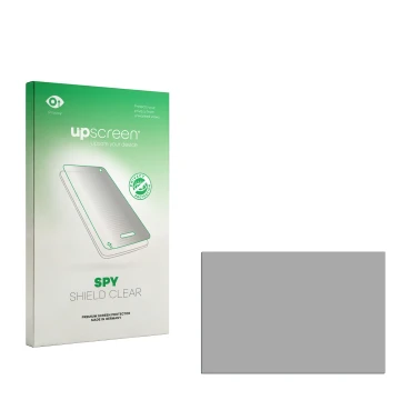 Front side of a product packaging with the brand logo upscreen. Next to it is the corresponding screen protector.
