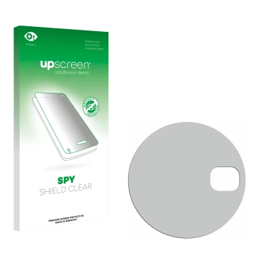 Front side of a product packaging with the brand logo upscreen. Next to it is the corresponding screen protector.