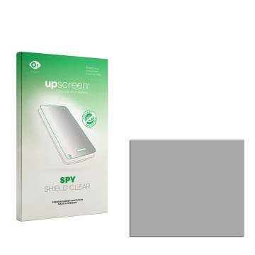 Front side of a product packaging with the brand logo upscreen. Next to it is the corresponding screen protector.