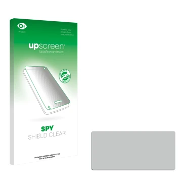 Front side of a product packaging with the brand logo upscreen. Next to it is the corresponding screen protector.