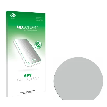 Front side of a product packaging with the brand logo upscreen. Next to it is the corresponding screen protector.
