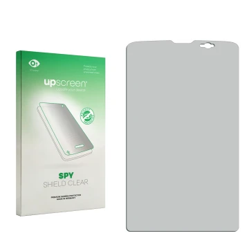 Front side of a product packaging with the brand logo upscreen. Next to it is the corresponding screen protector.