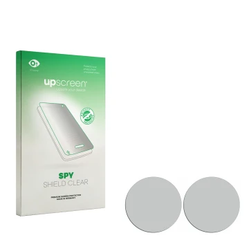 Front side of a product packaging with the brand logo upscreen. Next to it is the corresponding screen protector.