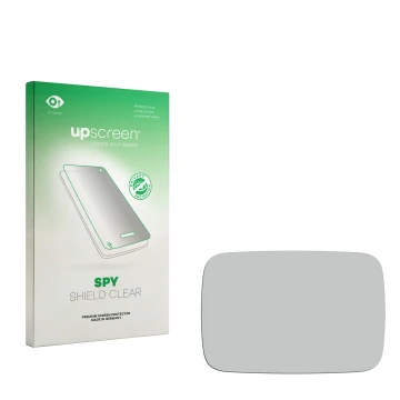 Front side of a product packaging with the brand logo upscreen. Next to it is the corresponding screen protector.