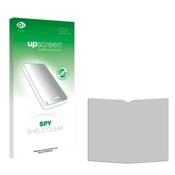Front side of a product packaging with the brand logo upscreen. Next to it is the corresponding screen protector.