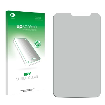 Front side of a product packaging with the brand logo upscreen. Next to it is the corresponding screen protector.