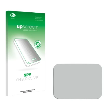 Front side of a product packaging with the brand logo upscreen. Next to it is the corresponding screen protector.