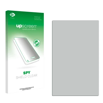 Front side of a product packaging with the brand logo upscreen. Next to it is the corresponding screen protector.