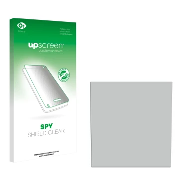 Front side of a product packaging with the brand logo upscreen. Next to it is the corresponding screen protector.