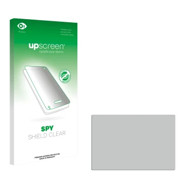 Front side of a product packaging with the brand logo upscreen. Next to it is the corresponding screen protector.