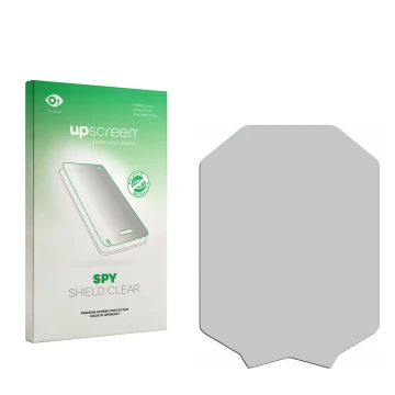 Front side of a product packaging with the brand logo upscreen. Next to it is the corresponding screen protector.