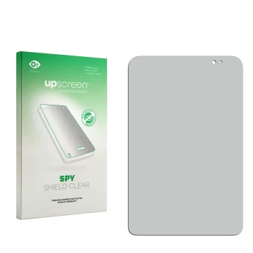 Front side of a product packaging with the brand logo upscreen. Next to it is the corresponding screen protector.