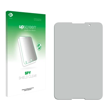 Front side of a product packaging with the brand logo upscreen. Next to it is the corresponding screen protector.