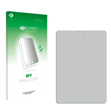Front side of a product packaging with the brand logo upscreen. Next to it is the corresponding screen protector.