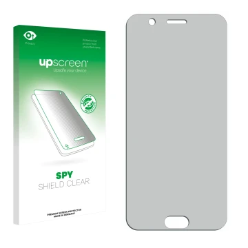 Front side of a product packaging with the brand logo upscreen. Next to it is the corresponding screen protector.