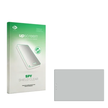 Front side of a product packaging with the brand logo upscreen. Next to it is the corresponding screen protector.