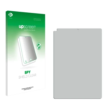 Front side of a product packaging with the brand logo upscreen. Next to it is the corresponding screen protector.