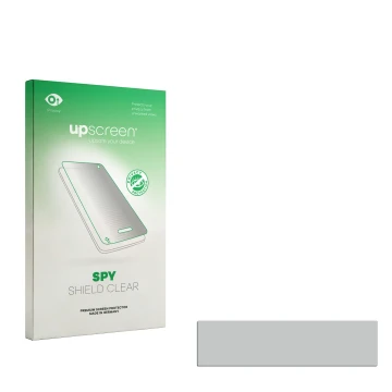 Front side of a product packaging with the brand logo upscreen. Next to it is the corresponding screen protector.