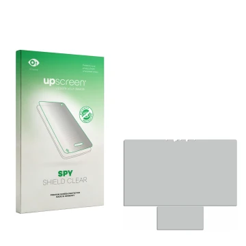 Front side of a product packaging with the brand logo upscreen. Next to it is the corresponding screen protector.
