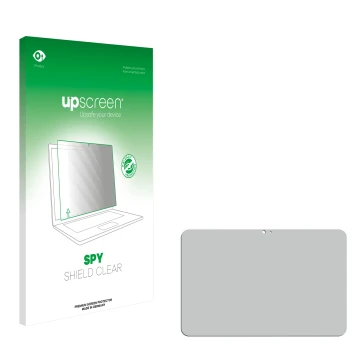 Front side of a product packaging with the brand logo upscreen. Next to it is the corresponding screen protector.