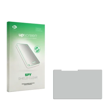 Front side of a product packaging with the brand logo upscreen. Next to it is the corresponding screen protector.