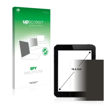 Front side of a product packaging with the brand logo upscreen. Next to it is the device shown with the corresponding screen p
