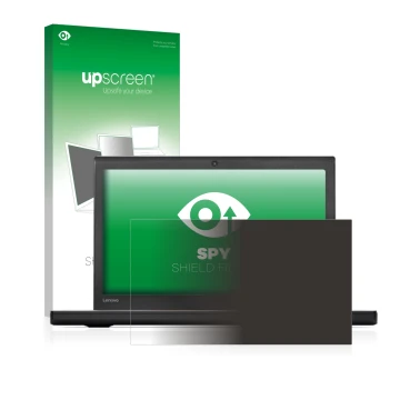 Front side of a product packaging with the brand logo upscreen. Next to it is the device Lenovo ThinkPad X270 shown with the c