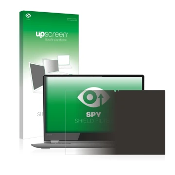 Front side of a product packaging with the brand logo upscreen. Next to it is the device Lenovo Yoga 530 shown with the corres