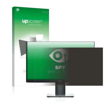 Front side of a product packaging with the brand logo upscreen. Next to it is the device Dell P2319H shown with the correspond